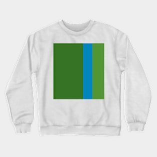 Color Study:  Grass Green, Turkish Blue, Shamrock Crewneck Sweatshirt